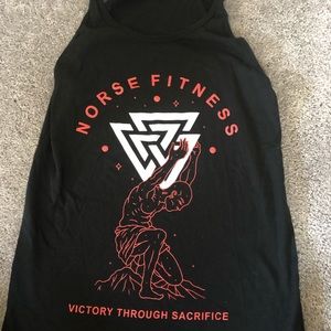 Norse fitness gym tank and t shirt